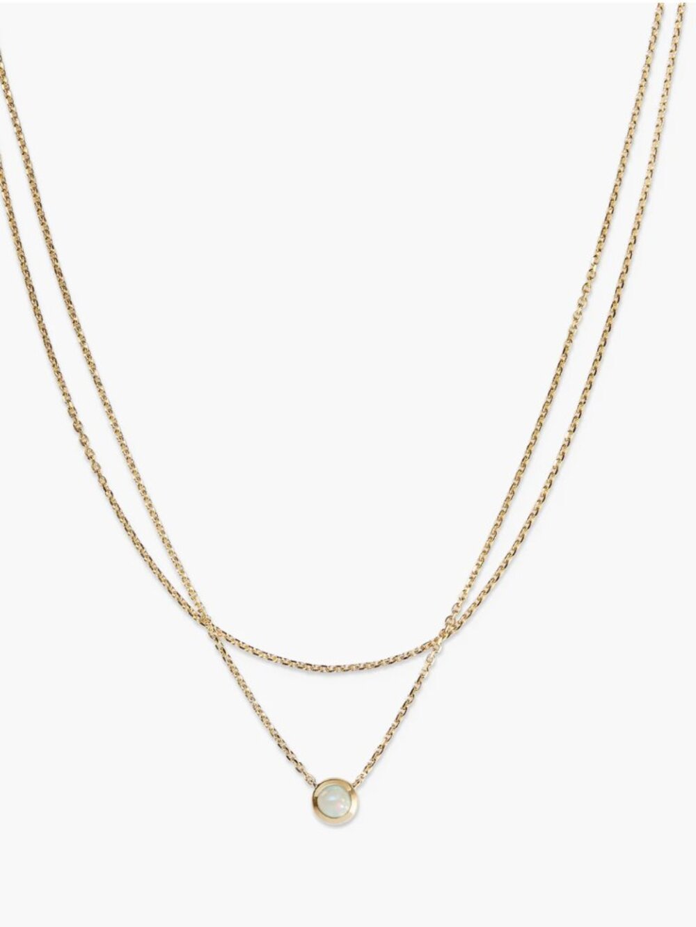 Mejuri Layered Opal Necklace